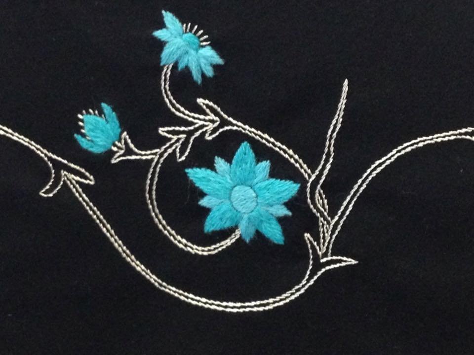 handbróderaðir púðar - Þórdís Jónsdóttir