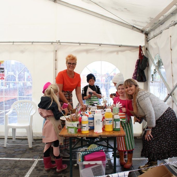 Það var sko gaman í listasmiðjunni!