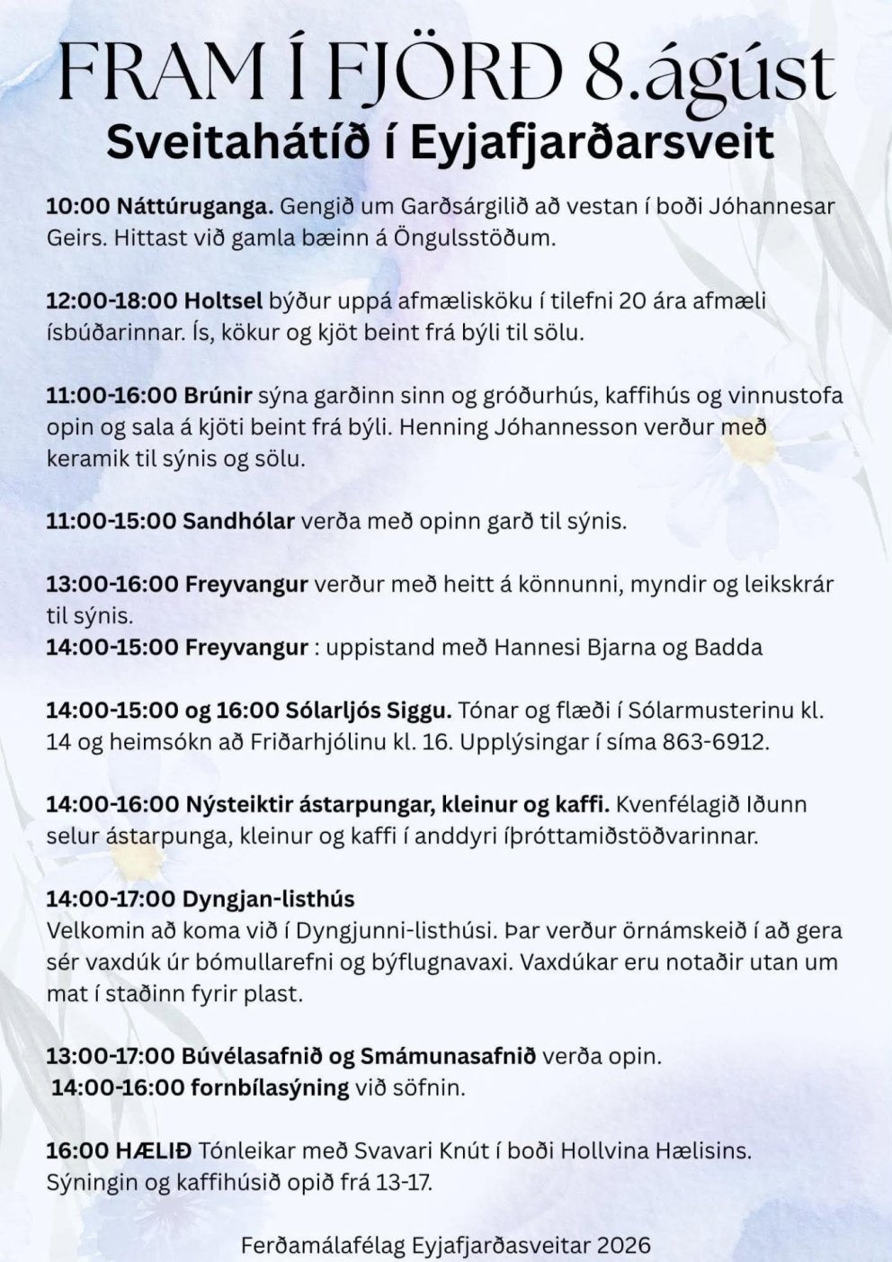 Fram í fjörð 2026