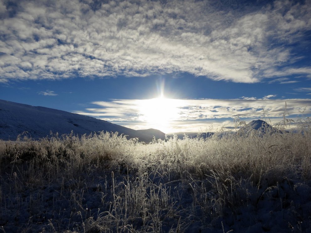 Eyjafjarðarsveit í vetrarskrúð. Mynd ASÁ