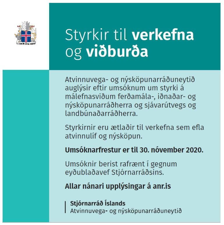 Styrkveitingar haustið 2020