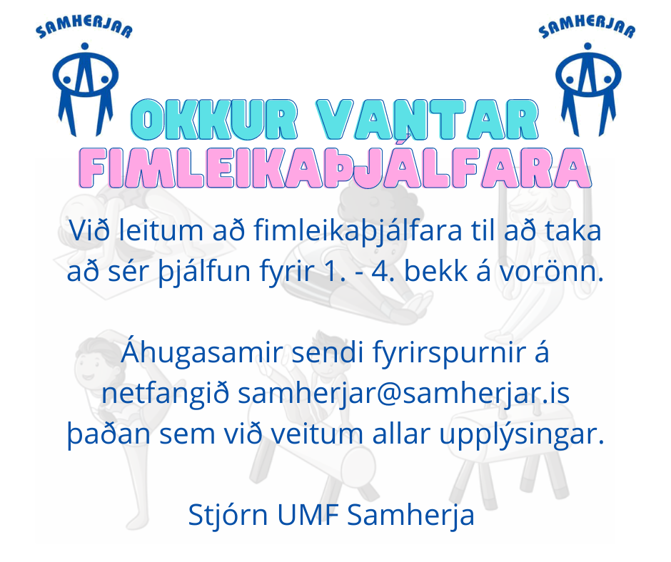 Samherjar óska eftir fimleikaþjálfara