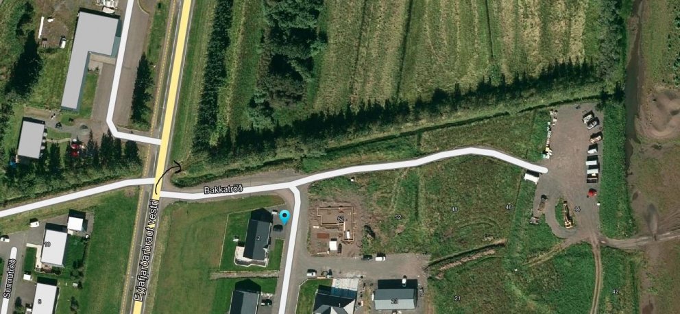 Gámasvæðið flutt norður fyrir Bakkatröð - opið í dag