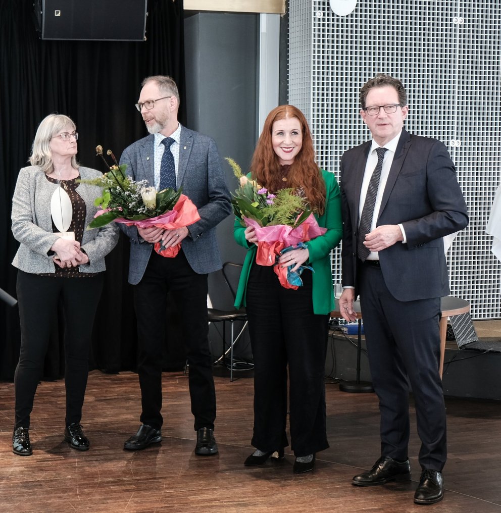 Ásdís Einarsdóttir, Aðalsteinn Hallgrímsson, Sesselja Barðdal og Kristján Þór Júlíusson (mynd SMH).