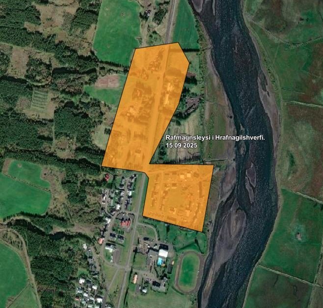 Rafmagnsleysi í Hrafnagilshverfi 15.09.2025