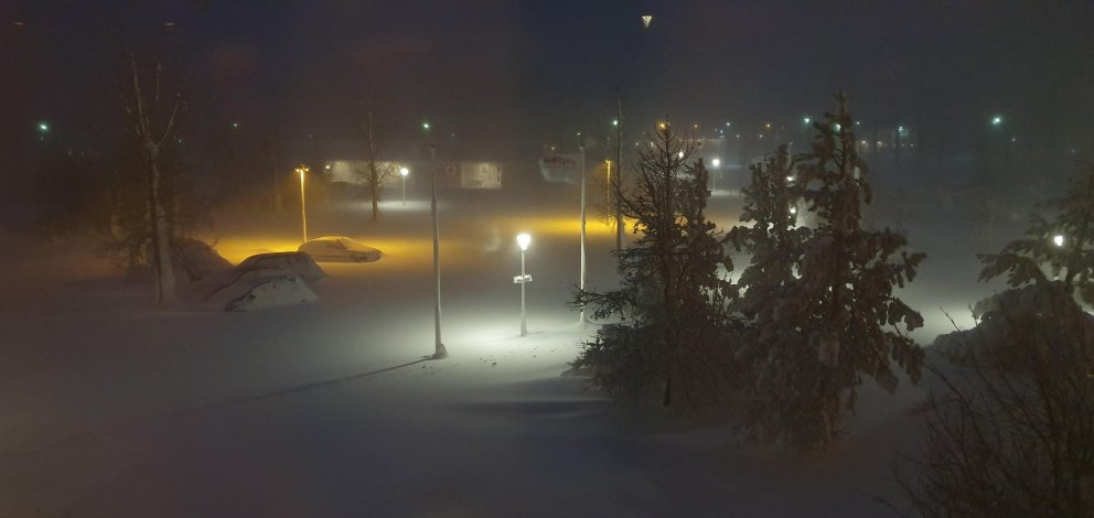 Mikið fannfergi hefur verið í óveðrinu síðustu daga.
