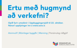 Opið fyrir umsóknir í Uppbyggingarsjóð