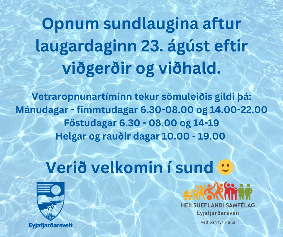 Íþróttamiðstöðin opnar eftir endurbætur og viðhald