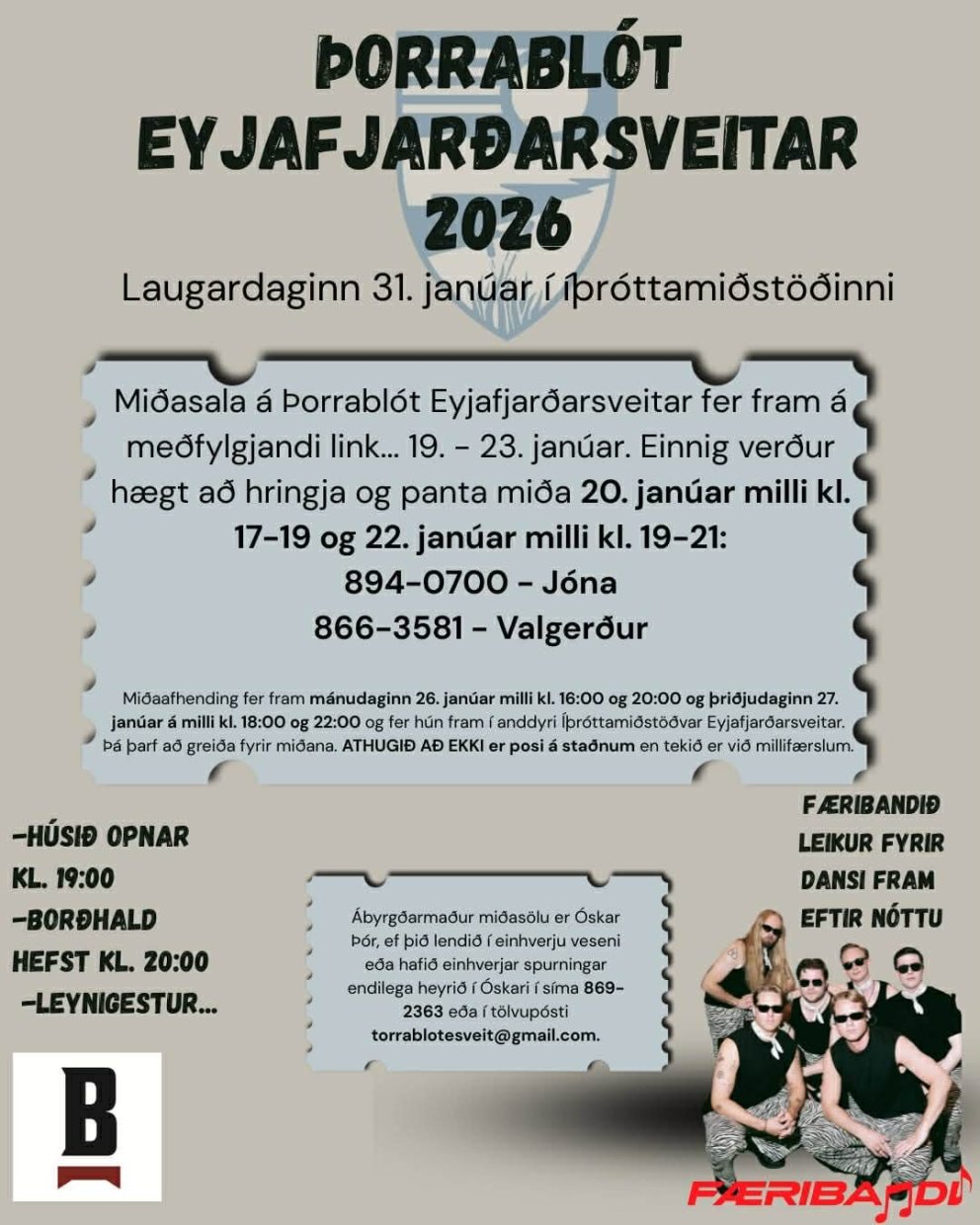 Þorrablót Eyjafjarðarsveitar 2026 - Miðasala