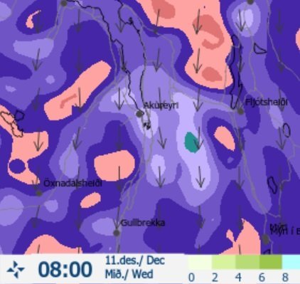 Ofsaveður gengur yfir landið